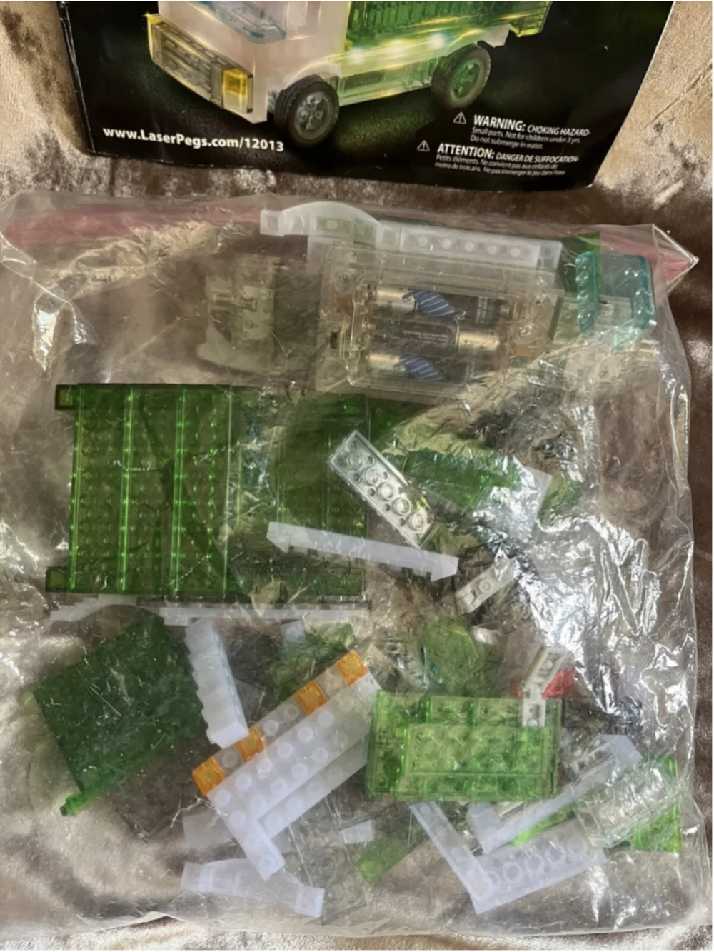 LASER PEGS Builder GARBAGE TRUCK 12 in 1 BUILDING SET 12013 with booklet, SEE
